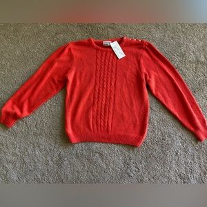 Vintage new with tags silk and angora sweater